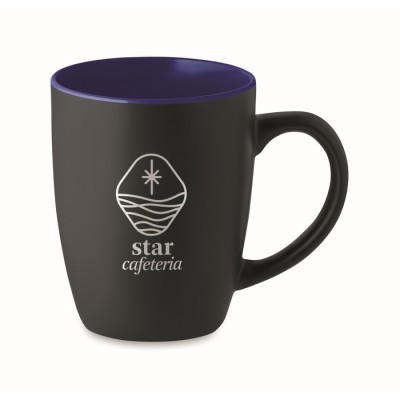 Taza cerámica bicolor personalizada